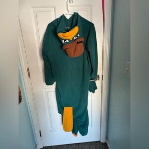 Adult Size Perry the Platypus Onesie Costume Pajamas